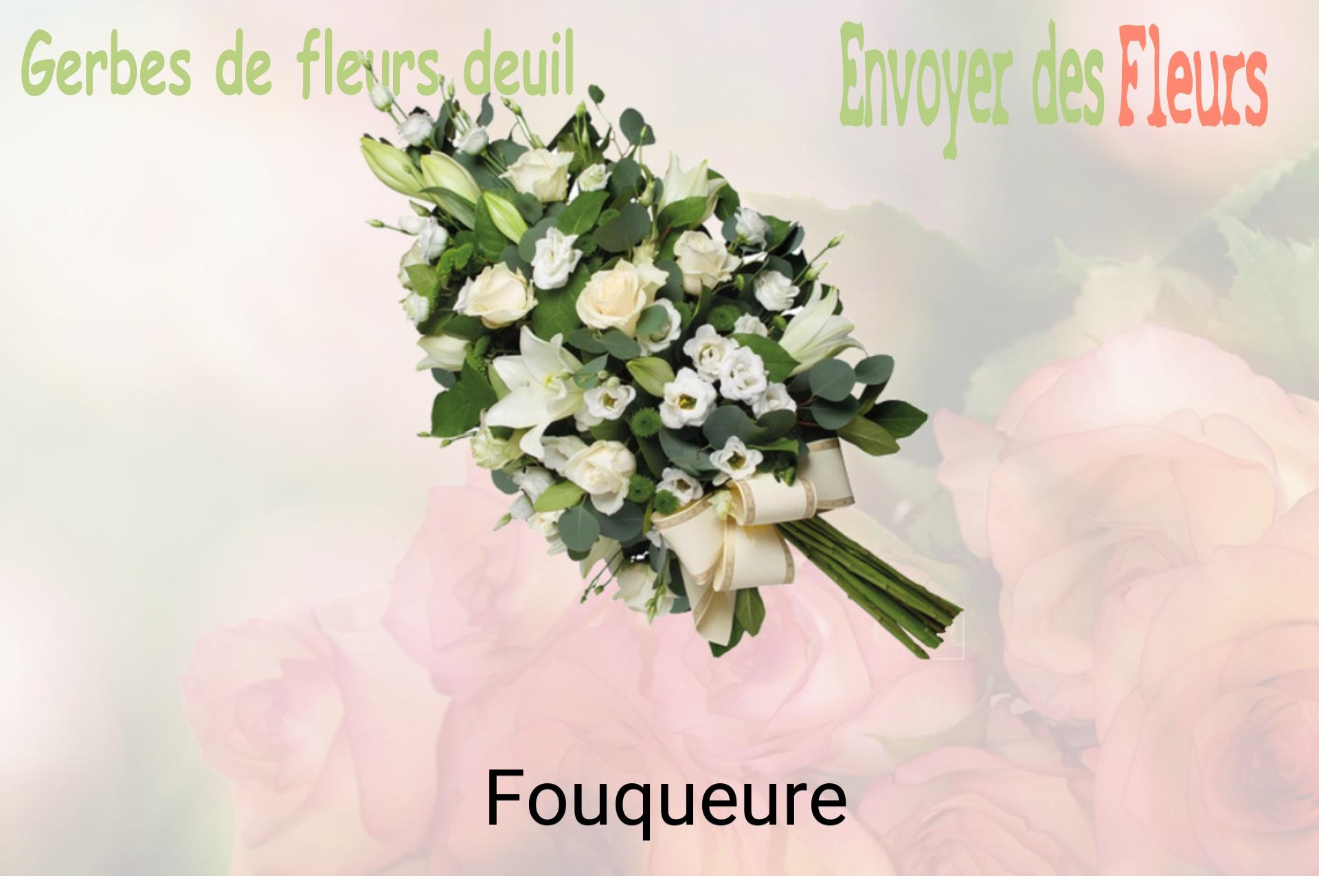 Gerbe de fleurs de deuil livrée à Fouqueure